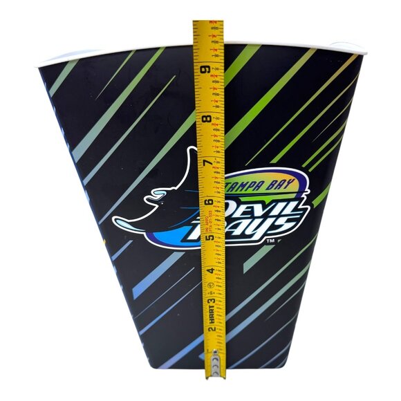 Tampa Bay Devil Rays Pop Corn Bucket Souvenir Throw Back Logo Large MLB 9.5" - Picture 5 of 9